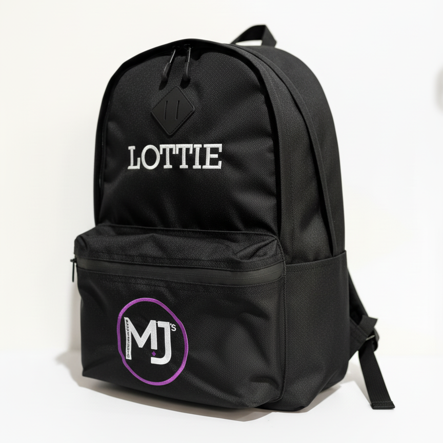 MJ's Personalised Backpack